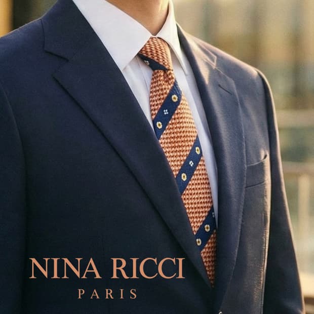 니나리치 실크 오렌지 스트라이프 넥타이 9.6cm A+등급 A19353
