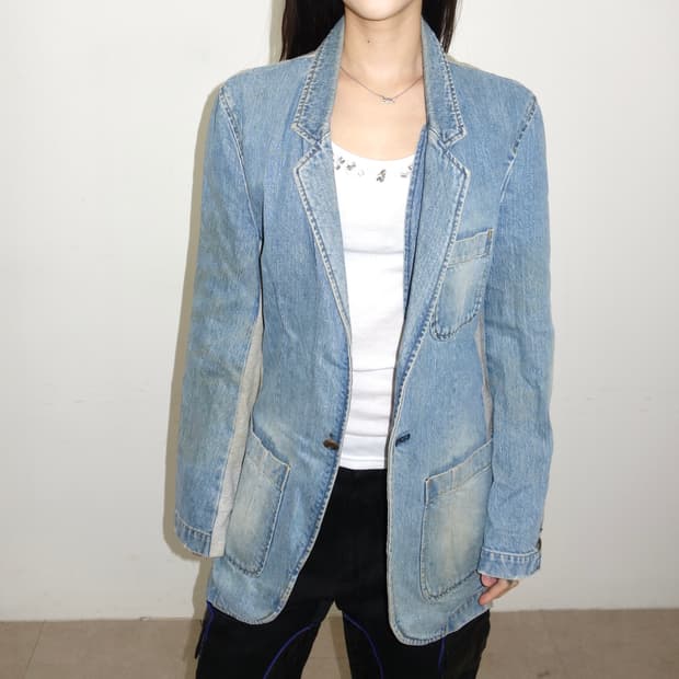 언더커버 언더맨 하이브리드 데님 자켓