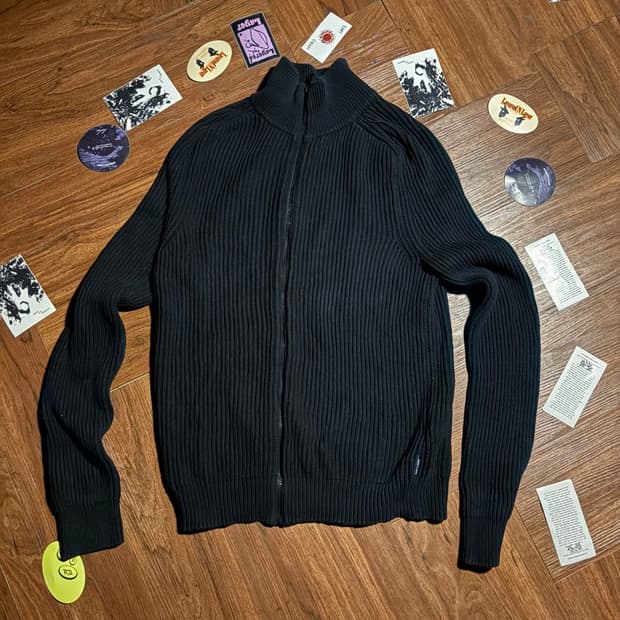 2015 fw armani exchange 슬림핏 집업 니트