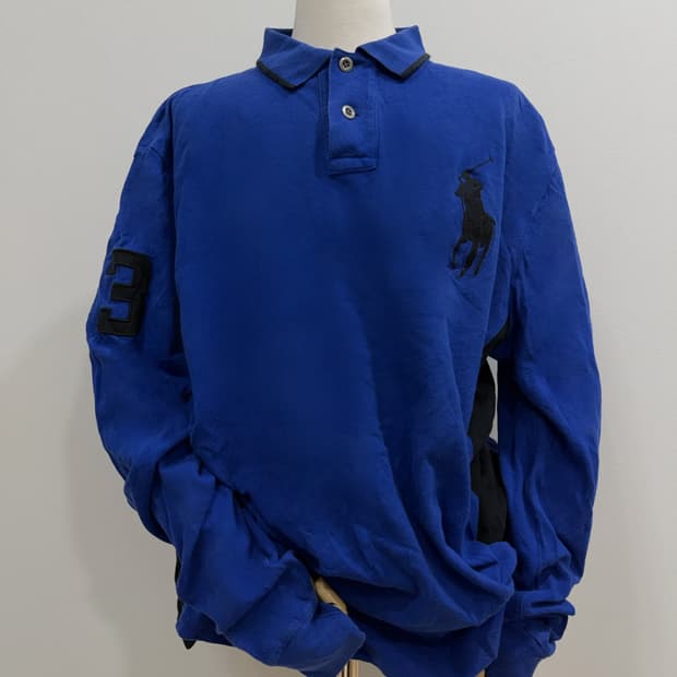 폴로 랄프로렌 빅포니 긴팔 카라티 네이비 블랙