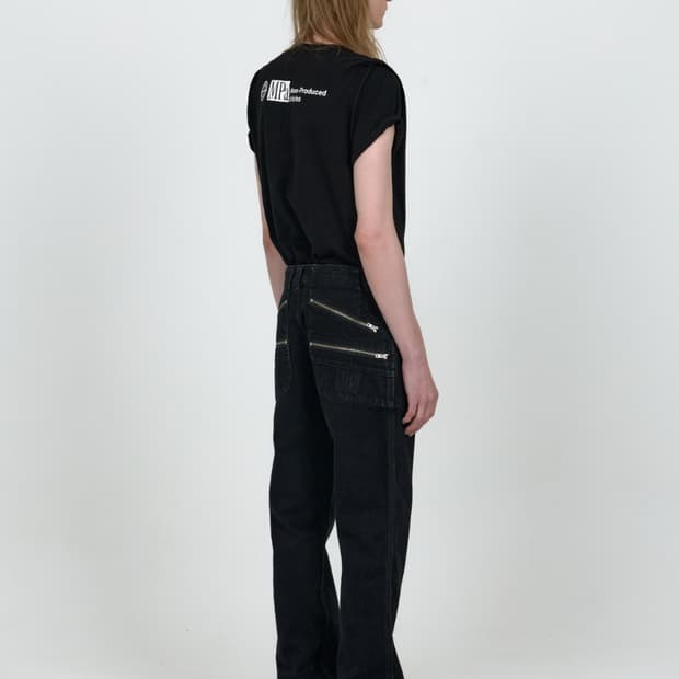 [PlasticProduct]MPaSPLITPOCKETPANTS BK S