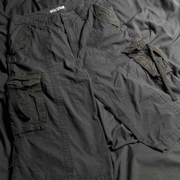 뱅뱅 빈티지  7부 버뮤다 카고 팬츠