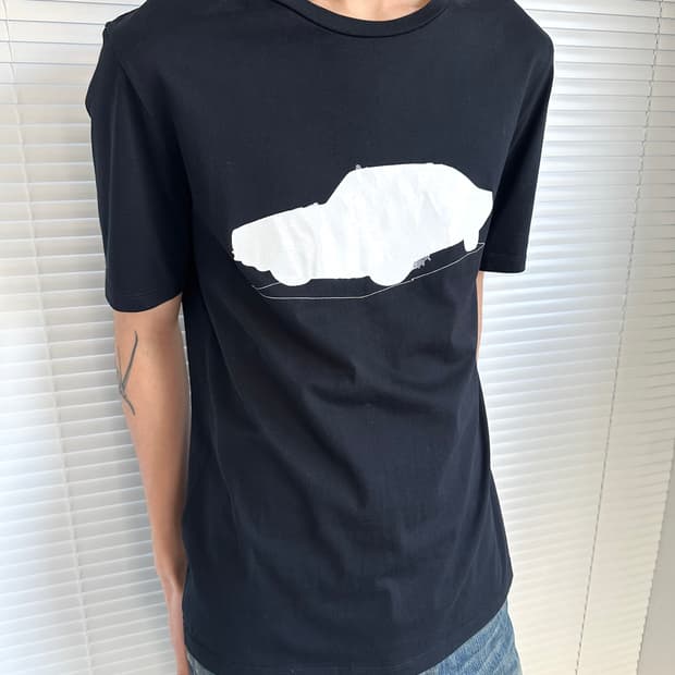 메종 마르지엘라 섀도우 카 백스티치 반팔 티셔츠