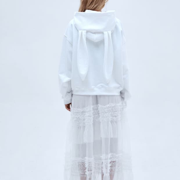 에트오소메 화이트 버니 우사미미 후드집업 2사이즈