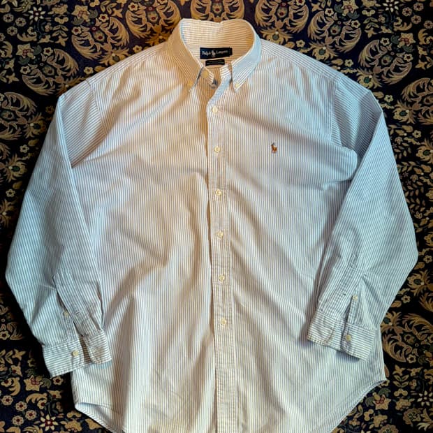 폴로 Yamouth 캔디스트라이프 버튼다운 옥스포드 셔츠