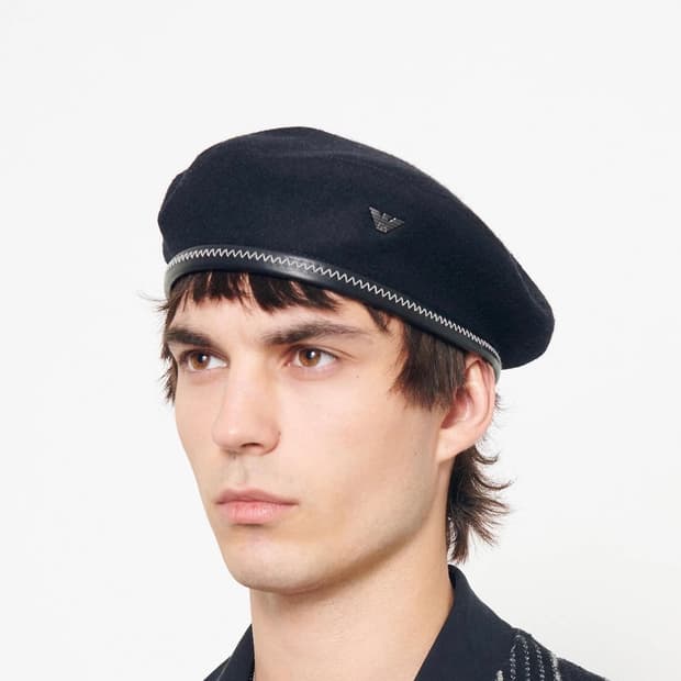 아워레가시 x 엠포니오 아르마니 (L)베레모 가스켓  바스코 모자 비니