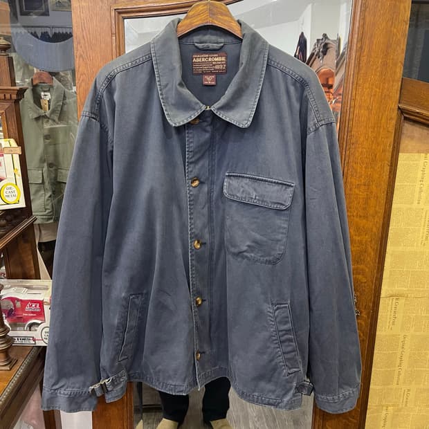  90s Abercrombie & Fitch 샌드워시 코튼 워크 자켓 L