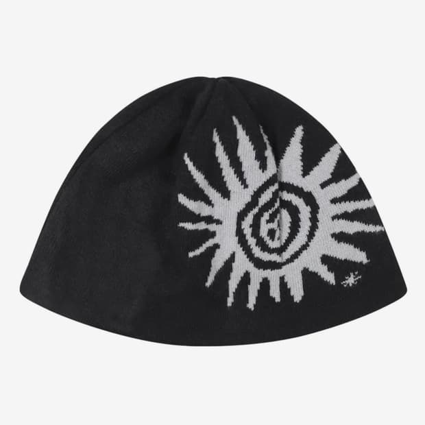 Sun Jacquard Beanie (Black)