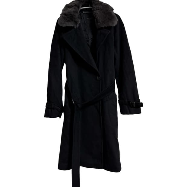 막스마라 퍼 카라 울 코트