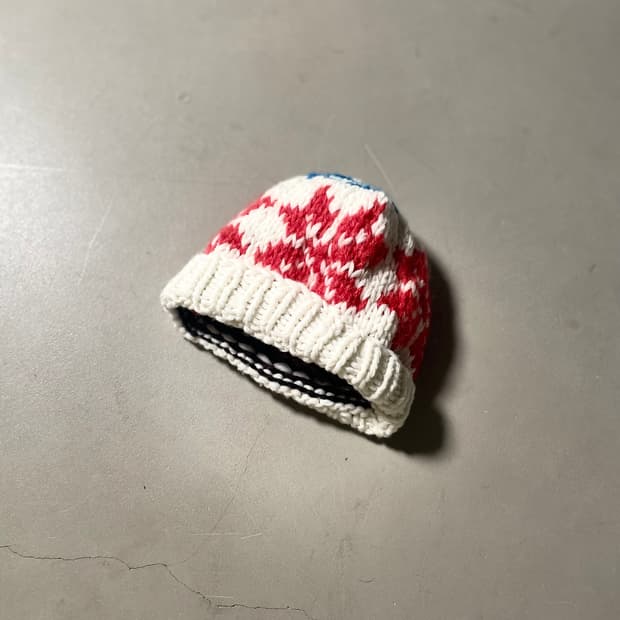 Hand Knit Nordic Pattern Beanie