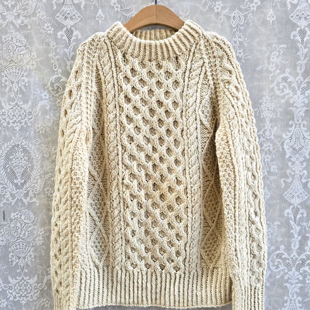 80-90s 아일랜드 피셔맨 니트