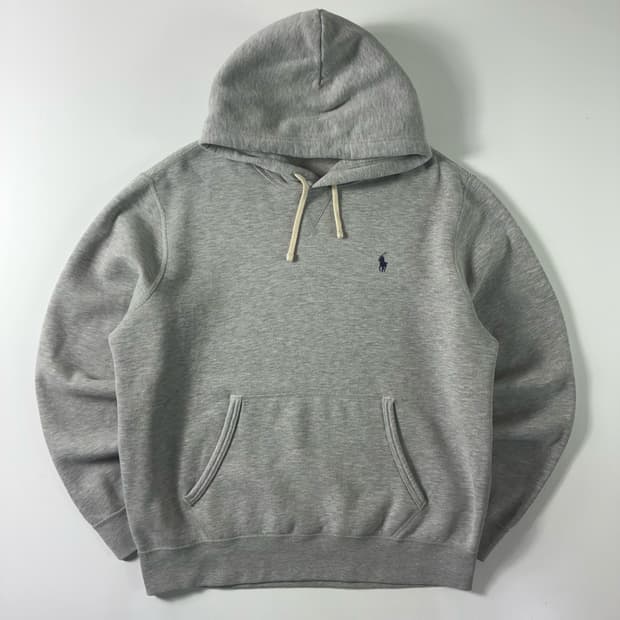 Polo  폴로 랄프로렌 자수 신형 그레이 후드티 