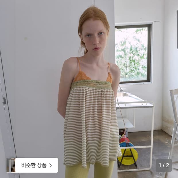 노컨텐츠 레이스 튜브탑 