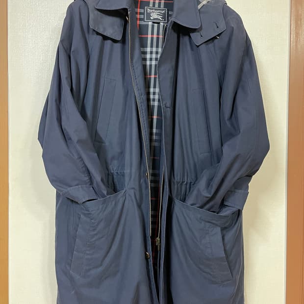 버버리 다운라이너 롱코트