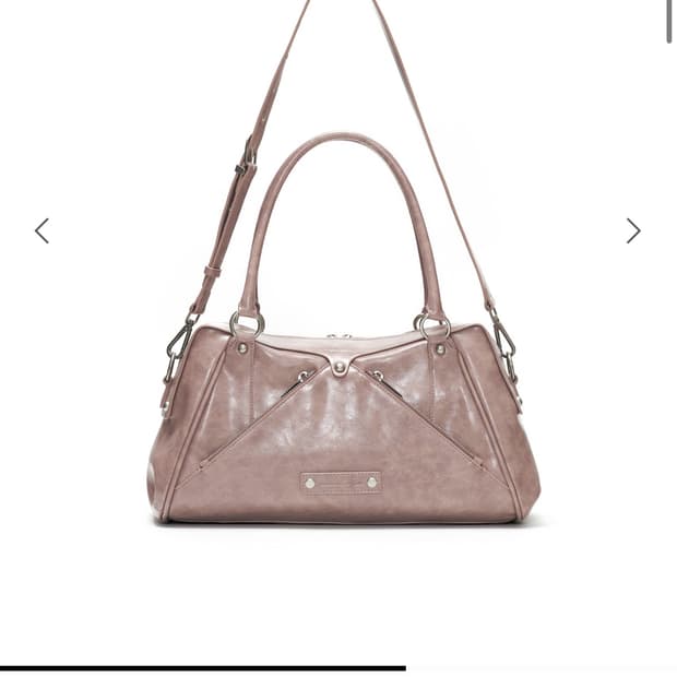 썬번 모스백 핑크 FAUX LEATHER M.O.S BAG, PINK