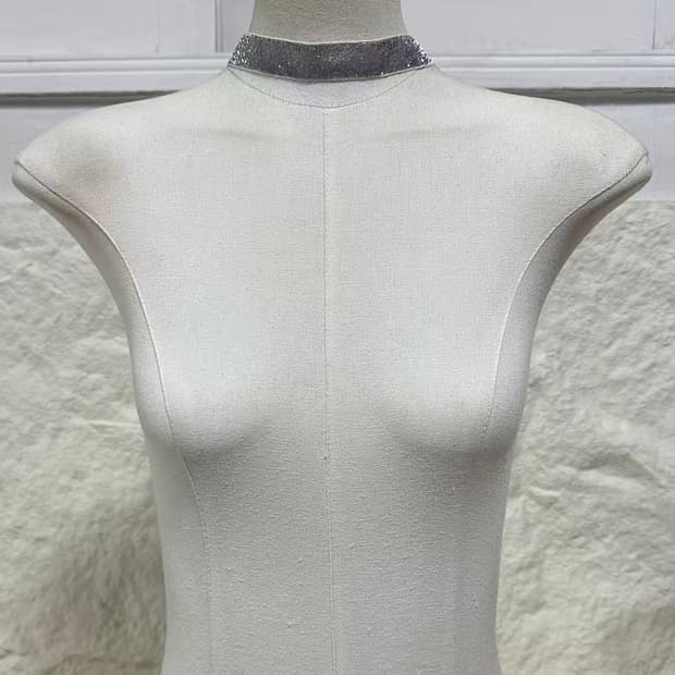 빈티지 스팽글  초커 목걸이