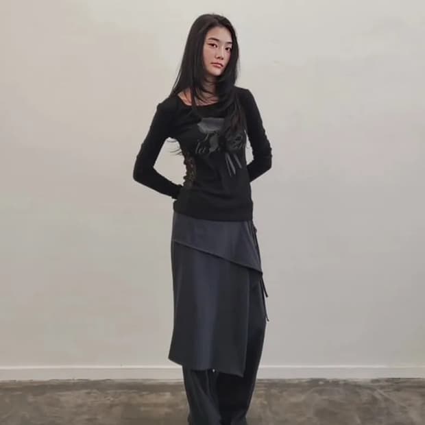 자라 리본 파레오 팬츠