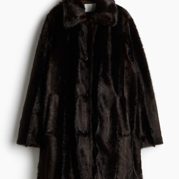 H&M 플러피 퍼 코트