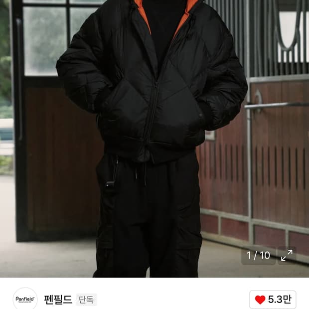 펜필드 후디드 패딩 L사이즈 판매합니다!