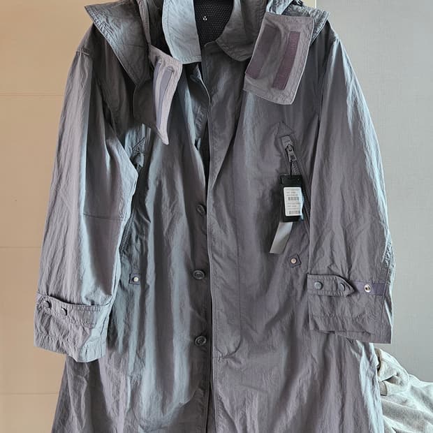 송지오옴므 롱 바람막이 코트 야상 필드자켓 점퍼 신품 정품