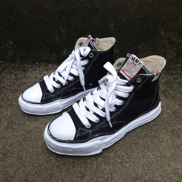 [42] 메종미하라 야스히로 피터슨23 OG 솔 캔버스 하이탑 스니커즈