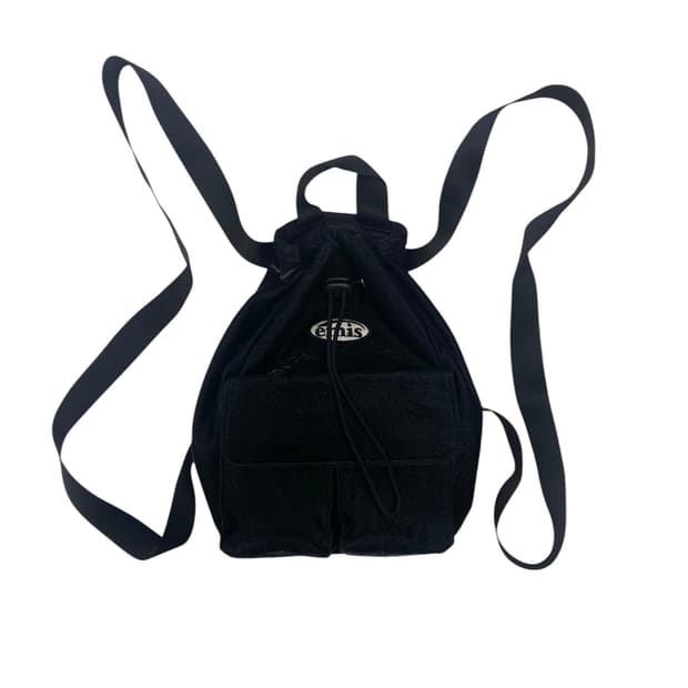 emis 이미스 블랙 드로우스트링 미니백팩