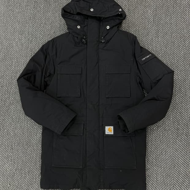 칼하트 WIP 봄버 자켓 파카 블랙