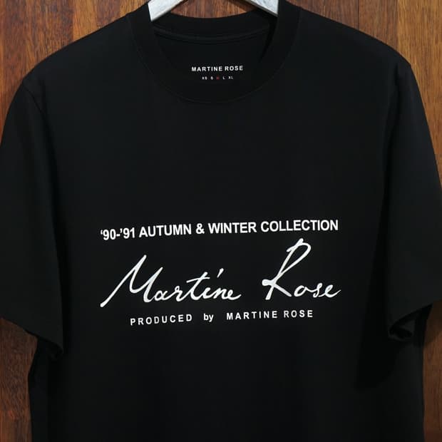 Martine Rose 블랙 반팔 티셔츠