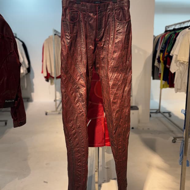 Migler 뮈글러 왁스데님팬츠