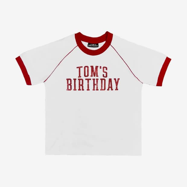 톰스벌스데이 링거 티셔츠 레드 2 사이즈
