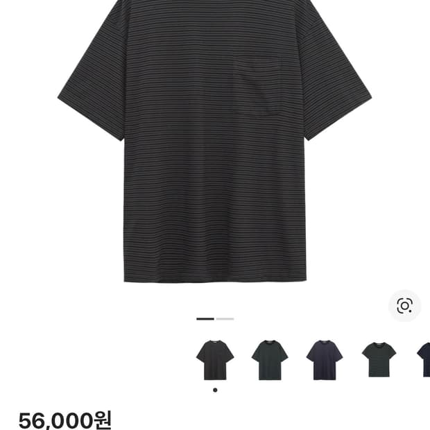 [3] 폴리테루 휴먼인덱스 스트라이프 포켓 반팔