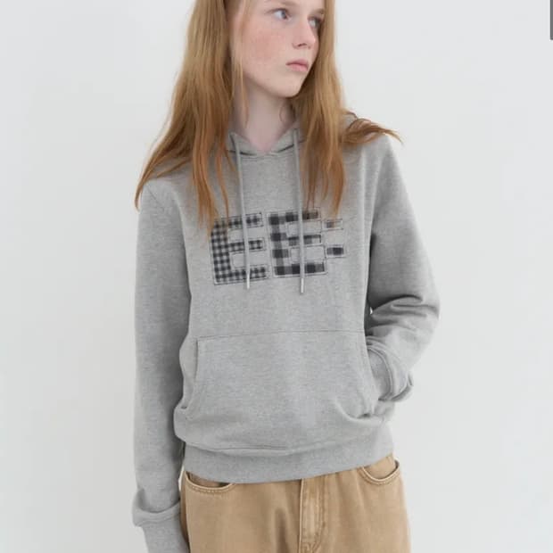 엔조블루스 픽셀 로고 후디