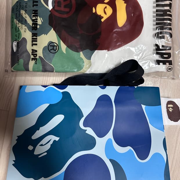 베이프 ABC 빅 카모 반팔티 새상품!!