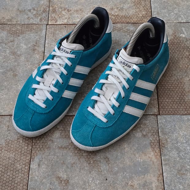 (220)아디다스 빈티지 가젤 아쿠아 블루 