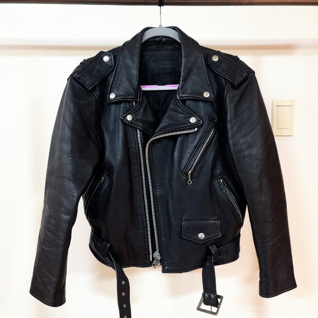 Branded Garments 크롭 라이더 가죽자켓 / M <택포>