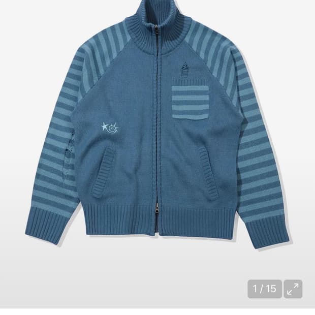 메인부스 Pipi Zip-up Sweater(STONE BLUE)