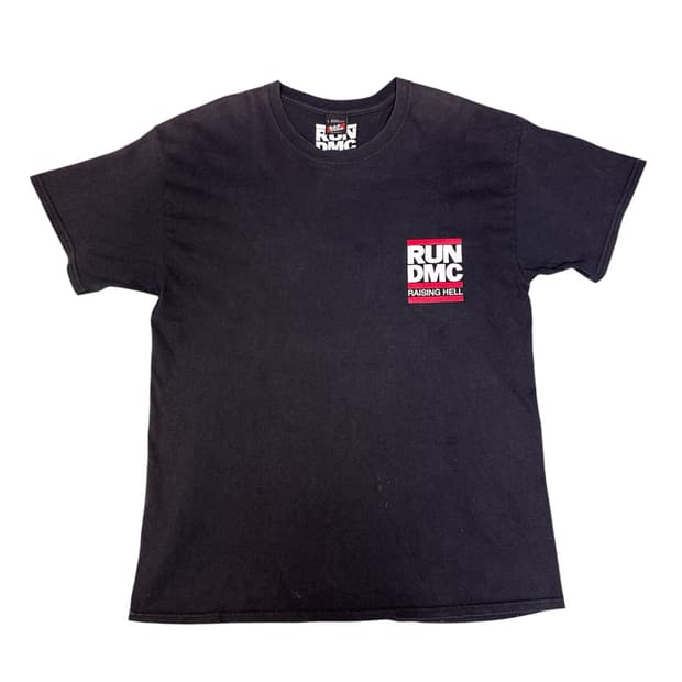 빈티지 랩티 RAP TEES RUN DMC x DJ ROSSONE L