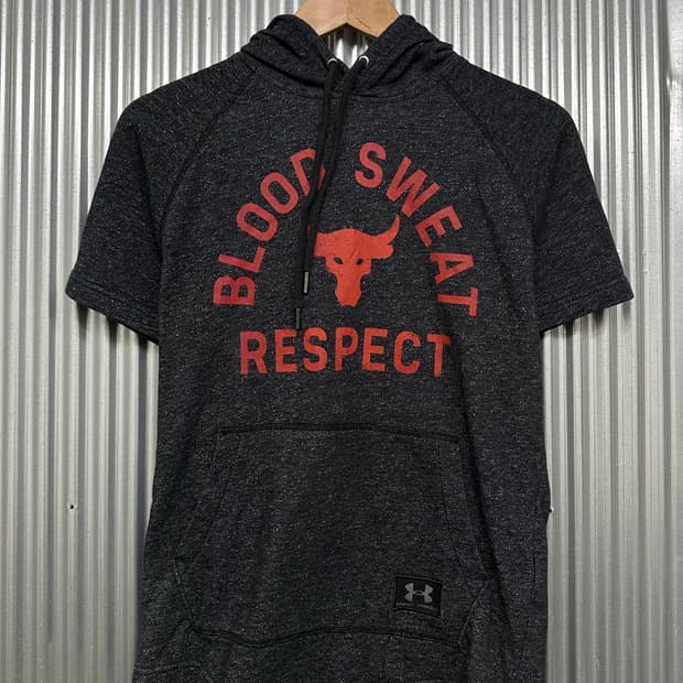 [M] 언더아머 UNDER ARMOUR 프로젝트 락 반팔 후드 티셔츠 차