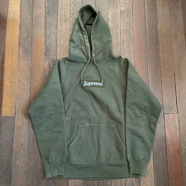 슈프림 2011 박스로고 후드 라지