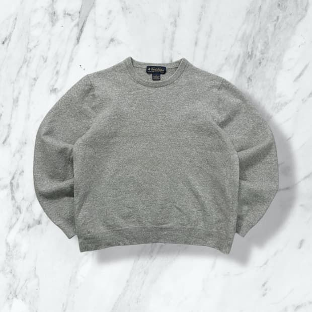 브룩스 브라더스 메리노 울 그레이 니트 