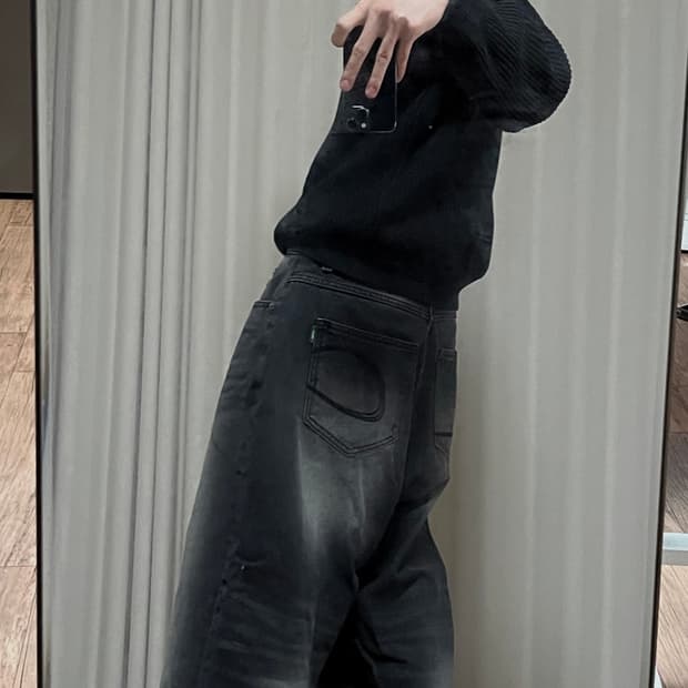 래리클락 빈티지 워시드 데님 L