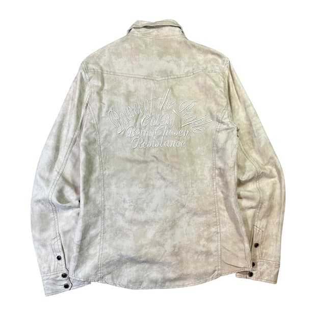 in the attic 롤링 스톤즈 우먼 스웨이드 웨스턴 셔츠