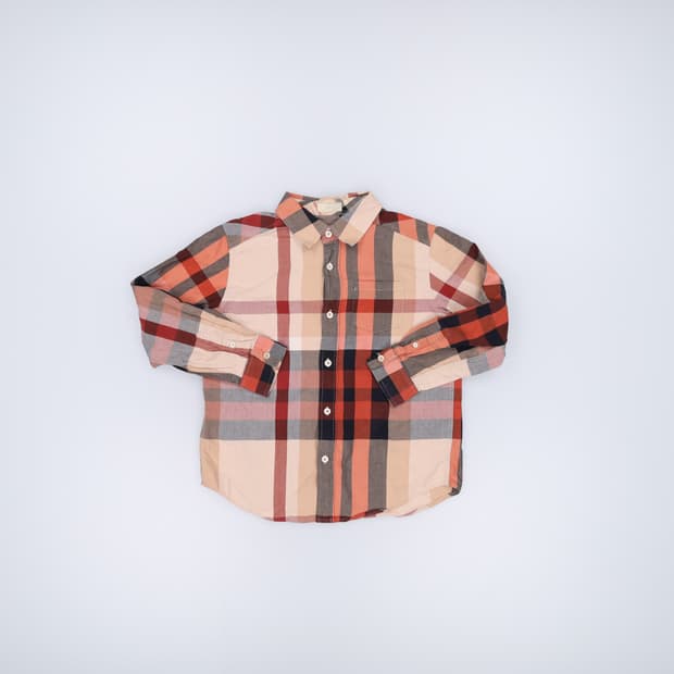 140 닥스 키즈 체크 셔츠 0313H1