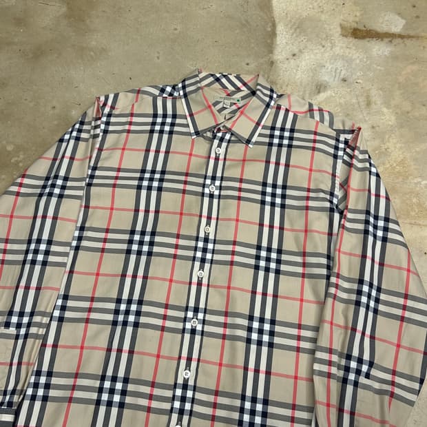 XL 버버리 노바체크 셔츠