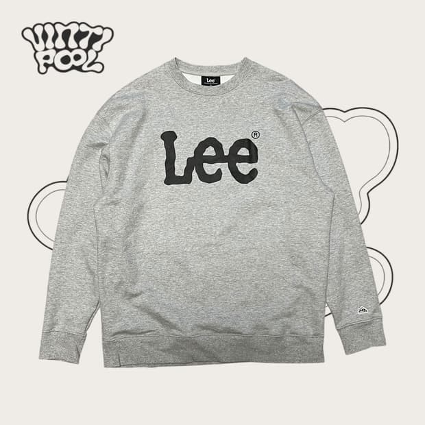  LEE 리 빅로고 맨투맨 XL 그레이