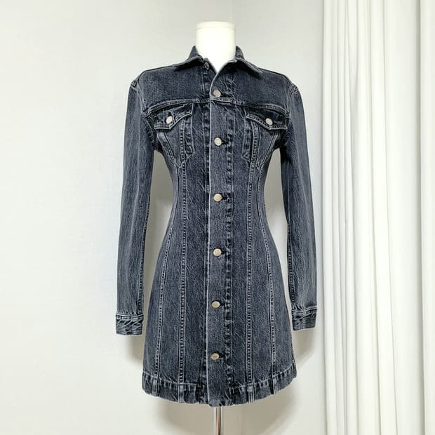 헬무트랭 데님 원피스 (44~날씬55) 1회착/상태초특급