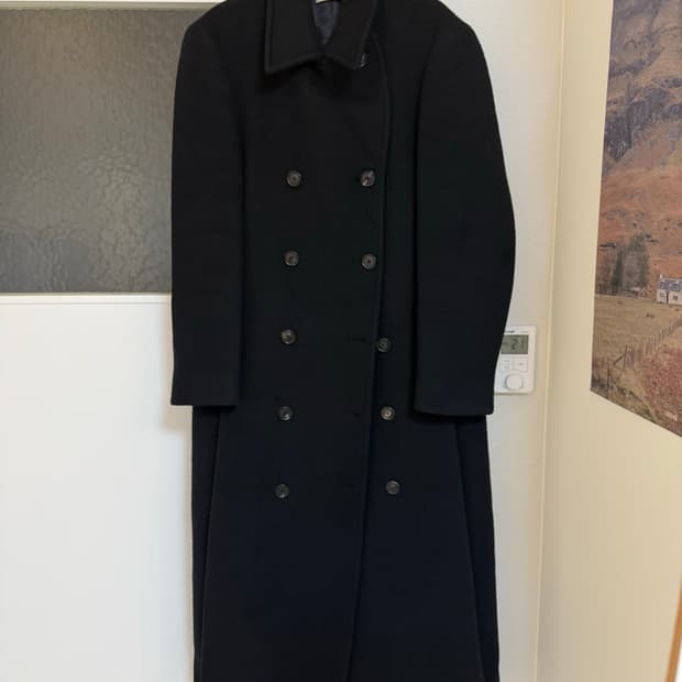 렉토 코트 DOUBLE BREASTED WOOL LONG COAT