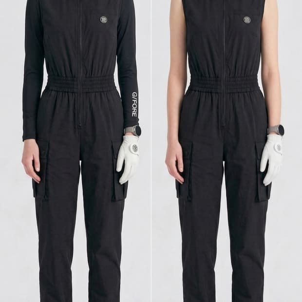 지포어 슬리브리스 점프수트 XS사이즈