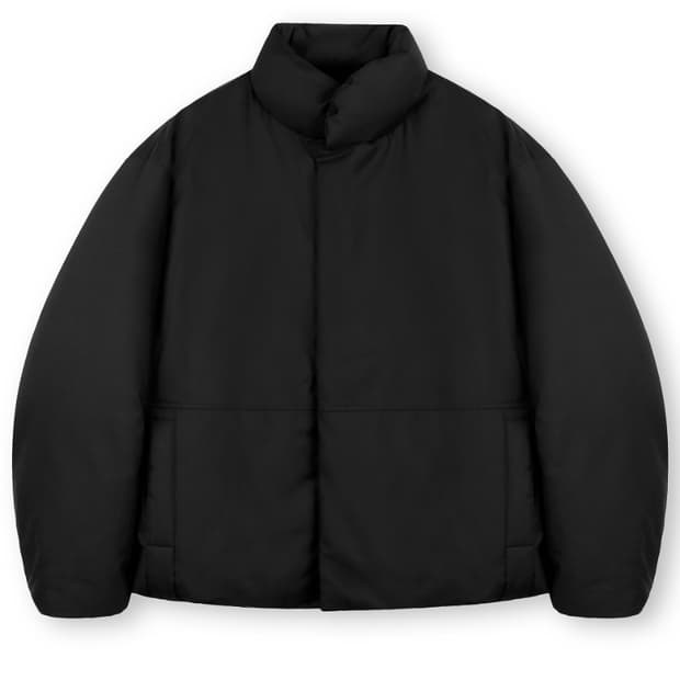 비슬로우 미니멀 푸퍼 다운 자켓 패딩 L