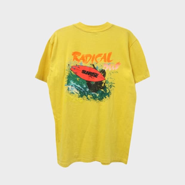 90'S STEDMAN 서핑 프린팅 티셔츠 65964